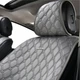 Преміум накидки для передніх сидінь CarLife Turbo, grey 2шт SC30202 - зображення 4
