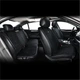 Комплект преміум накидок для сидінь CarLife Turbo, black SC30104 - зображення 7