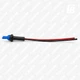 Разъём (патрон цоколь) для бесцокольной лампы T10 W5W W3W W10W 194 W2.1x9.5d (папа) 01 с проводом (синий) - изображение 3