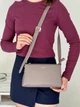 Жіноча сумка з екошкіри David Jones CM7815 - темний тауп - изображение 1