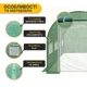 Садова теплиця парник LEOBRO Garden 10м2 Green Mosquito Door (LB-G109-GRN) - зображення 4