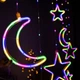 Светодиодная гирлянда на окно Луна и Звезды от сети 3м х 70см 9 фигур 9M-1 Xmas Мутицветная ( см11615 ) - изображение 10