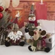 Новогодний набор игрушек подвесных Снеговик, Олень, Санта Клаус 12х24 см - изображение 1