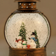 Новорічний нічник XMAS вінтажний ліхтарик WLD-2103C з блискітками та музикою (від мережі, 3*АА) 21см - зображення 2