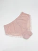 Трусики слипы прозрачные однотонные с рюшами эластичные ISSA PLUS BL3-222 XL бежевые (issa2007682720026) - изображение 2