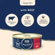 Повнораціонний консервований корм HOME FOOD для дорослих котів Паштет з яловичиною, 85 г - зображення 2