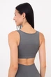 Бесшовный женский топ с эффектом push-up из микрофибры Giulia TOP SHAPE S/M Grey-poppy seed, женский топ - изображение 3