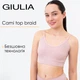 Безшовний топ на тонких бретелях Giulia CAMI TOP BRAID S/M Pink-burnished lilac, Спортивний топ на тонких бретелях - зображення 1