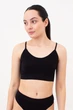 Безшовний топ на тонких бретелях Giulia CAMI TOP BRAID S/M Black, кроп-топ на тонких бретелях - зображення 2