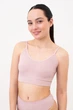 Безшовний топ на тонких бретелях Giulia CAMI TOP BRAID S/M Pink-burnished lilac, Спортивний топ на тонких бретелях - зображення 2