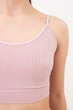 Безшовний топ на тонких бретелях Giulia CAMI TOP BRAID S/M Pink-burnished lilac, Спортивний топ на тонких бретелях - зображення 4