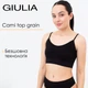 Безшовний топ на тонких бретелях Giulia CAMI TOP GRAIN L/XL Black, топ на тонких бретелях із філіжанками - зображення 1