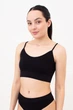 Безшовний топ на тонких бретелях Giulia CAMI TOP GRAIN L/XL Black, топ на тонких бретелях із філіжанками - зображення 2