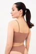 Бесшовный топ на тонких бретелях Giulia CAMI TOP BRAID S/M Brown-mokko, Женский топ на тонких бретельках - изображение 3