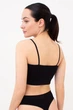 Безшовний топ на тонких бретелях Giulia CAMI TOP GRAIN L/XL Black, топ на тонких бретелях із філіжанками - зображення 3