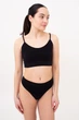 Безшовний топ на тонких бретелях Giulia CAMI TOP GRAIN L/XL Black, топ на тонких бретелях із філіжанками - зображення 5