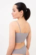 Бесшовный топ на тонких бретелях Giulia CAMI TOP GRAIN L/XL Grey-griffin, Топ на тонких бретелях с чашечками - изображение 3