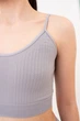 Бесшовный топ на тонких бретелях Giulia CAMI TOP BRAID L/XL Grey-griffin, Майка на тонких бретелях - изображение 4