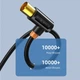 Кабель телевізійний Vention Cabletime, 3m, Г-подібний 90 градусів Male to Female, 75OHM, чорний (CF34N) - зображення 7