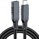 Кабель подовжувач Type-C male – Type-C female 20Гбіт/с 240Вт USB 3.2 прямий 0.5 м - изображение 1