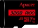 Карта пам'яті microSD 32Gb Apacer class 10 UHS-I U1 V10 A1 (AP32GMCSH10UB-RA) - зображення 1