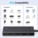 Концентратор UGREEN USB-C to 4xUSB-C 3.2 Gen2 10Gbps CM806 black (35584) - изображение 3