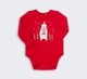 Детское новогоднее боди Бемби БД214-L00 86 см Красное (4823116468757) - изображение 1