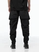 Карго штаны из стрейч нейлона свободного кроя Хидза TUR WEAR Черные S - изображение 5