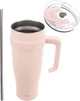 Термокружка Orion з ручкою сталева Рожева 1.2 л (8592381223533) - зображення 2