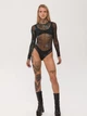 Боди из полупрозрачной ткани Синтра TUR WEAR Черный S - изображение 5