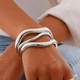 Браслет "Silver Set", комплект із 3 браслетів, срібло - изображение 1