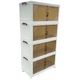 Пластиковый комод 120×33×53,5 см 4 яруса - изображение 1