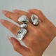 Каблучка "Silver Set", комплект із 3 каблучок, срібло - изображение 1