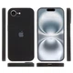 Чохол Silicone Premium case з захистом камери для iPhone 16e та iPhone 17e Full Camera Protective black 1061 - изображение 2
