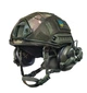 Шолом військовий балістичний тактична захисна каска куленепробивна FAST Helmet NIJ IIIA тактичні активні військові навушники Earmor M31 + тактичний ліхтар на шолом + сумка переноска олива - зображення 15