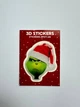Объемная 3D наклейка «Гринч» (Grinch) новогодний стикер для декора телефона, ноутбука, блокнота - изображение 1
