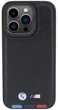 Etui plecki BMW Leather Stamp Tricolor do Apple iPhone 15 Pro Black (3666339143367) - obraz 3