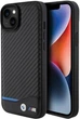 Etui plecki BMW Leather Carbon do Apple iPhone 15 Plus Black (3666339143848) - obraz 1