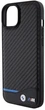 Etui plecki BMW Leather Carbon do Apple iPhone 15 Plus Black (3666339143848) - obraz 5