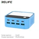 Швидкий зарядний пристрій Relife Q2 GaN / 4xUSB QC / 4xType-C PD / RGB підсвітка / 120W Blue - зображення 10