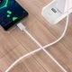 Кабель USB Type-C з подовженим роз'ємом / довжина конектора 10мм / 1м Білий - зображення 4