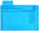 Силиконовый коврик Mechanic V51 / мат термостойкий для пайки и ремонта техники / 450x300 мм Blue - изображение 1