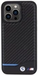 Etui plecki BMW Leather Carbon do Apple iPhone 15 Pro Max Black (3666339143862) - obraz 3