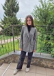 Жакет женский в клеточку двубортный H&M Серый 17974 XS (на укр 40-42) - изображение 10