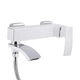 Смеситель для ванны Qtap Swan Cascada с душевым гарнитуром, хром/белый (QTSWA260CRW45569) - изображение 3