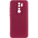 Чехол TPU GETMAN Liquid Silk Full Camera для Xiaomi Redmi Note 8 Pro Бордовый / Marsala - изображение 3