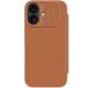 Кожаный чехол-книжка Nillkin Qin Pro Camshield для Apple iPhone 17 (6.3") Brown - изображение 3