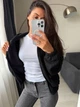 Бомбер, колір Чорний Fashion 9KR_014Black S 2000000971094 - изображение 4