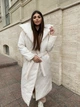 Подовжена куртка-ковдра, колір Молочний Fashion NG_318Milk M 2000001000113 - зображення 5