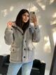 Шуба, колір Сірий Fashion LYS_3010Grey S 2000001002728 - изображение 2